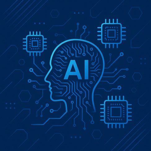 Yapay zeka ve dijital teknolojilerin buluştuğu görsel, kripto paralar ve blockchain teknolojileriyle ilişkili, inovatif finansal çözümler ve yapay zeka uygulamaları hakkında detaylar içeriyor.