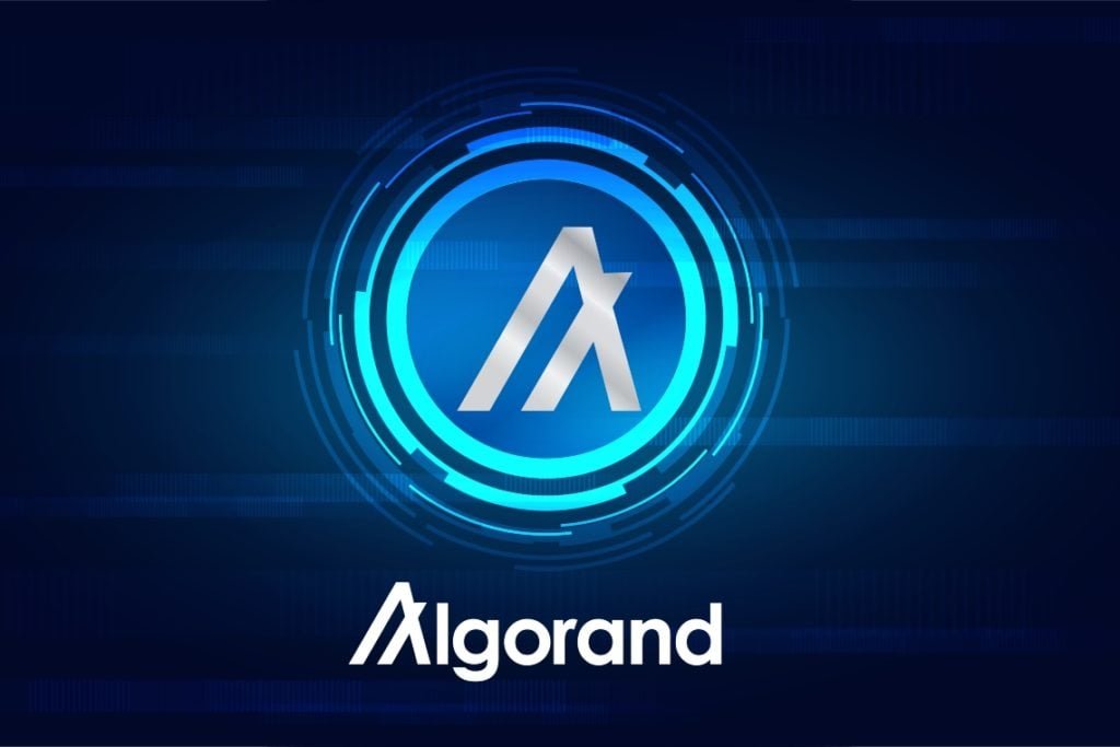 Algorand kripto para logosu, yüksek teknolojili blockchain ve dijital varlıklar, Kripto Hayat, güvenli ve hızlı blockchain çözümleri ile ilgili görsel.