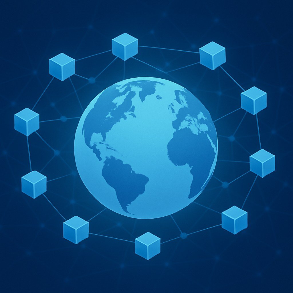Küresel kripto ve blockchain teknolojisi, dünya üzerindeki dijital varlıkların güvenliği ve yaygın kullanımı, kripto para ağları ve merkeziyetsiz finans konseptleri.