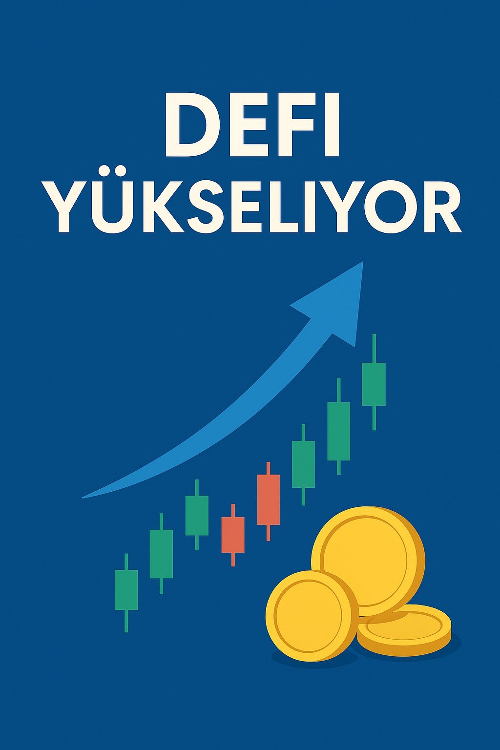 Yükselen kripto para grafiği ve Bitcoin madeni parası ile DeFi projeleri. Kripto Hayat, en güncel Bitcoin ve DeFi yatırımları hakkında bilgiler sunuyor. Yüksek kazançlar için analizler ve fırsatlar.